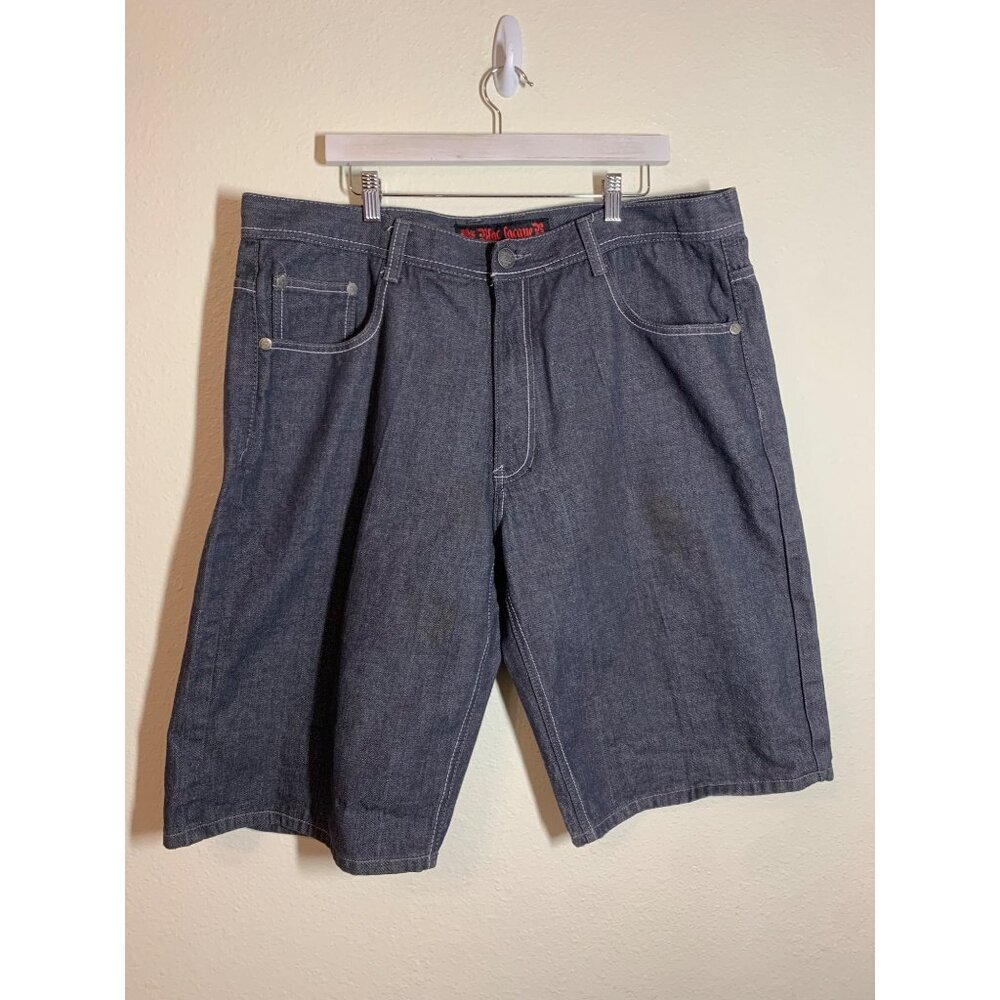 Blac Lacquer Denim Jean Shorts Grey Casual Summer Men's Size 42W